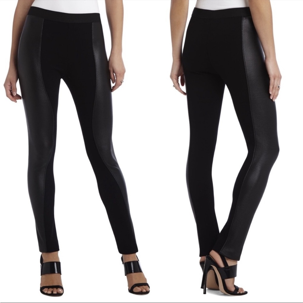 BCBGMaxAzria “Shelby” black leggings size medium